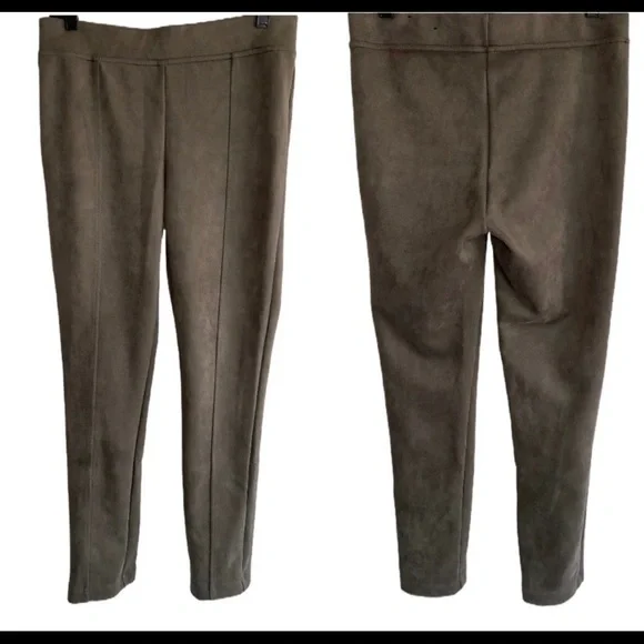 Andrew Marc Faux Suede Pants Sz M - Picture 3 of 6